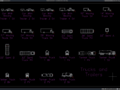 Download Truck and Trailer Blocks DWG AutoCAD truck and trailer blocks