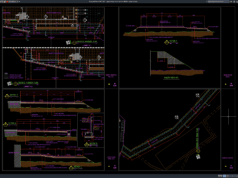 Download Typical Road Cross Section Details DWG AutoCAD typical road cross section details