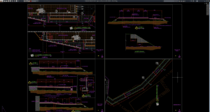 typical road cross section details