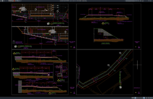 Download Typical Road Cross Section Details DWG AutoCAD typical road cross section details