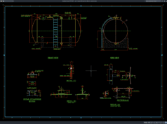Download Acid Storage Tank Drawing Details DWG AutoCAD acid storage tank drawing details