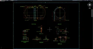 acid storage tank drawing details