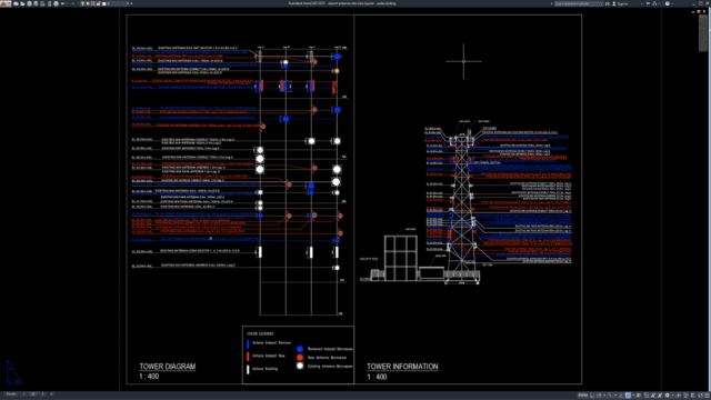 airport antenna site view layout