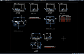 Download Detail Bak Katup DWG AutoCAD detail bak katup