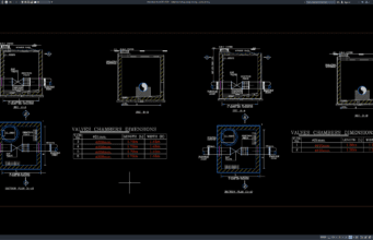Download Detail Bak Katup Penghubung DWG AutoCAD detail bak katup penghubung