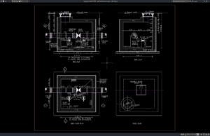 Download Detail Bak Katup Penguras DWG AutoCAD detail bak katup penguras