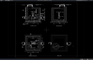 Download Detail Bak Katup Udara DWG AutoCAD detail bak katup udara