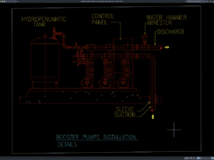 detail instalasi pompa booster