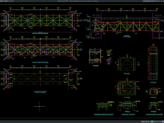 Download Detail Layout Jembatan Baja dan Tumpuan Bearing DWG AutoCAD detail layout jembatan baja dan tumpuan bearing