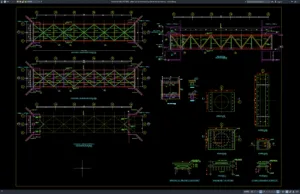 Download Detail Layout Jembatan Baja dan Tumpuan Bearing DWG AutoCAD detail layout jembatan baja dan tumpuan bearing
