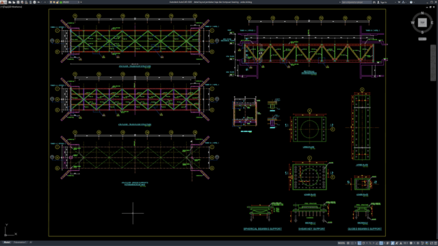 detail layout jembatan baja dan tumpuan bearing detail layout jembatan baja dan tumpuan bearing