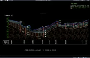 Download Detail Penampang Geoteknik DWG AutoCAD detail penampang geoteknik