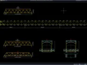 Download Detail Penampang Melintang Jembatan Rangka Baja DWG AutoCAD detail penampang melintang jembatan rangka baja