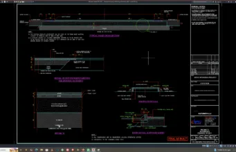 Download Detail Penampang Melintang Perkerasan Jalan DWG AutoCAD detail penampang melintang perkerasan jalan