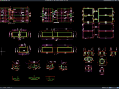 Download Detail Penulangan Bak Irigasi DWG AutoCAD detail penulangan bak irigasi