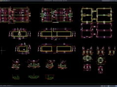 Download Detail Penulangan Bak Irigasi DWG AutoCAD detail penulangan bak irigasi