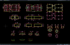 Download Detail Penulangan Bak Irigasi DWG AutoCAD detail penulangan bak irigasi