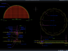 Download Detail Penulangan Pondasi Tangki DWG AutoCAD detail penulangan pondasi tangki