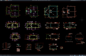 Download Detail Penulangan Tangki Pemadam Kebakaran DWG AutoCAD detail penulangan tangki pemadam kebakaran