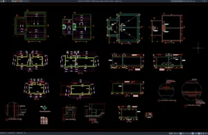 Download Detail Penulangan Tangki Pemadam Kebakaran DWG AutoCAD detail penulangan tangki pemadam kebakaran