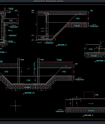 Download Detail Pondasi Beton Lift DWG AutoCAD detail pondasi beton lift