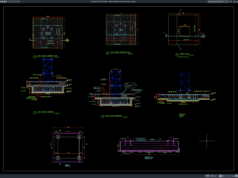 Download Detail Pondasi Tower Crane DWG AutoCAD detail pondasi tower crane