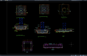 Download Detail Pondasi Tower Crane DWG AutoCAD detail pondasi tower crane
