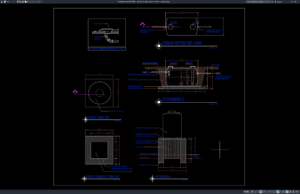 Download Detail Potongan Septik Bio Tank DWG AutoCAD detail potongan septik bio tank