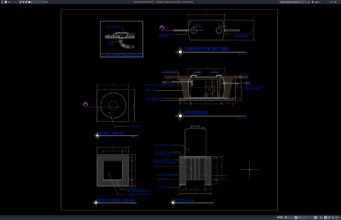 Download Detail Potongan Septik Bio Tank DWG AutoCAD detail potongan septik bio tank