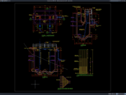 Download Detail Potongan Tangki Imhoff DWG AutoCAD detail potongan tangki imhoff