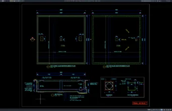 Download Detail Potongan Tangki Penampung Air Limbah DWG AutoCAD detail potongan tangki penampung air limbah