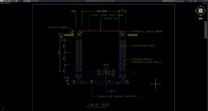detail potongan valve box