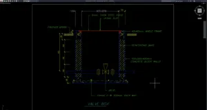 detail potongan valve box