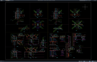 Download Detail Sambungan Jembatan Baja DWG AutoCAD detail sambungan jembatan baja