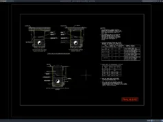 Download Detail Standar Galian Pipa Air Minum DWG AutoCAD detail standar galian pipa air minum