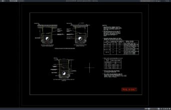 Download Detail Standar Galian Pipa Air Minum DWG AutoCAD detail standar galian pipa air minum