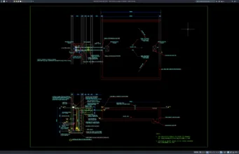 Download Detail Stasiun Pompa Air Limbah DWG AutoCAD detail stasiun pompa air limbah