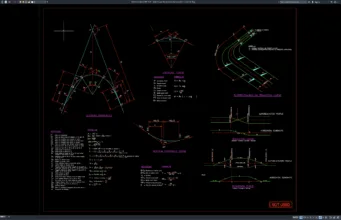 Download Detail Superelevasi Kurva Transisi Jalan DWG AutoCAD detail superelevasi kurva transisi jalan