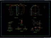 Download Detail Tangki Penyimpanan Asam DWG AutoCAD detail tangki penyimpanan asam