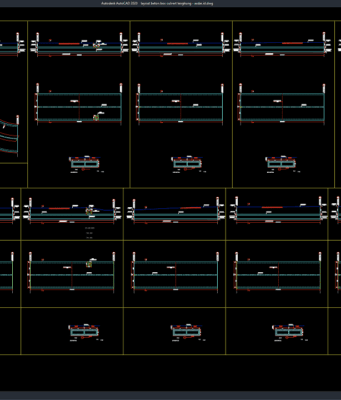 Download Layout Beton Box Culvert Lengkung DWG AutoCAD layout beton box culvert lengkung