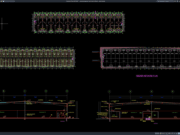 Download Layout Penerangan dan Daya Gudang DWG AutoCAD layout penerangan dan daya gudang