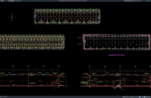 Download Layout Penerangan dan Daya Gudang DWG AutoCAD layout penerangan dan daya gudang