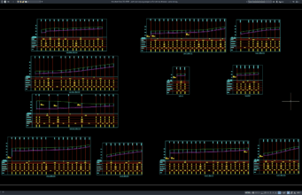 Download Profil Memanjang Jaringan Air Limbah dan Drainase DWG AutoCAD profil memanjang jaringan air limbah dan drainase