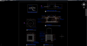 septic bio tank section details