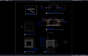 Download Septic Bio Tank Section Details DWG AutoCAD septic bio tank section details