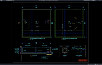 sewage holding tank sections details