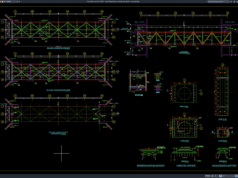 Download Steel Bridge Layout and Bearing Details DWG AutoCAD steel bridge layout and bearing details