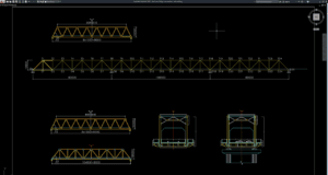 steel truss bridge cross section