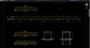 steel truss bridge cross section
