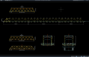 steel truss bridge cross section